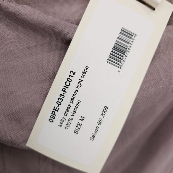 NWT ANNE VALERIE HASH Kelly Dress Parme Light Crepe Mauve Pink Couture MEDIUM - Picture 6 of 9
